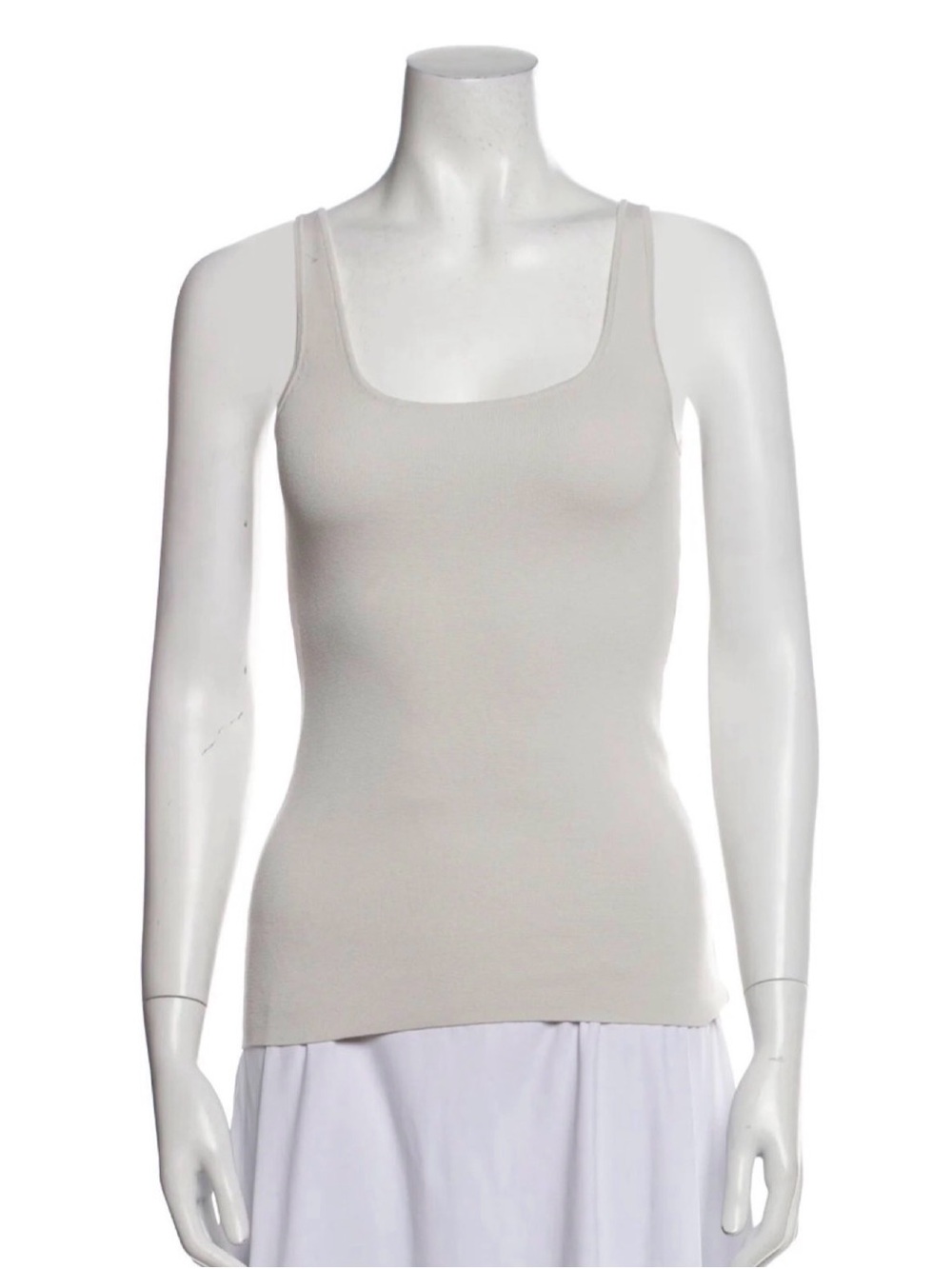 TOTÊME Neutral Compact Knit Tank Top